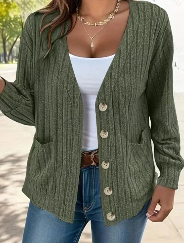 Women's Coat Outdoor Street Daily Wear Fall Winter Short Coat Regular Fit Thermal Warm Breathable Stylish Casual Jacket Long Sleeve Plain with Pockets Black Green Gray