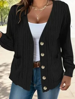 Women's Coat Outdoor Street Daily Wear Fall Winter Short Coat Regular Fit Thermal Warm Breathable Stylish Casual Jacket Long Sleeve Plain with Pockets Black Green Gray