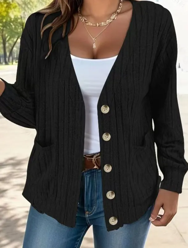 Women's Coat Outdoor Street Daily Wear Fall Winter Short Coat Regular Fit Thermal Warm Breathable Stylish Casual Jacket Long Sleeve Plain with Pockets Black Green Gray