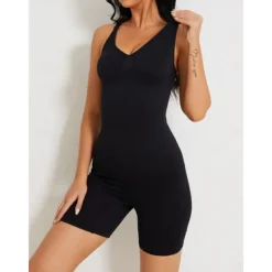 Women's Control Panties Thigh Slimmers Shapewears Yoga Daily Sport Simple Pure Color Buckle Home Outfits