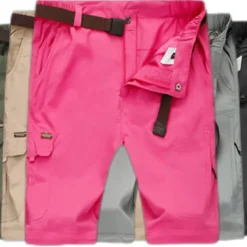 Women's Convertible Zip Off Pants Hiking Pants Trousers Summer Outdoor Waterproof Comfort Breathable Multi-Pockets Bottoms Black Army Green Hunting Fishing Climbing S M L XL XXL