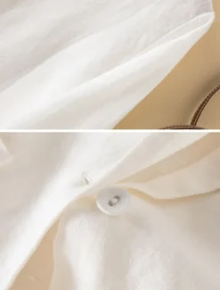 Women's Cotton Linen Blazer Comfortable Breathable Pocket Casual Plain Office Street Casual Daily Wear Single Breasted Regular Turndown Regular Fit Long Sleeve Outerwear White Green Beige Summer