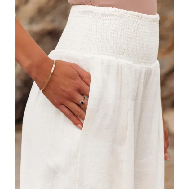 Women's Cotton Linen Pants Wide Leg Trousers Fashion Casual Lounge Full Length High Waist Baggy Micro-elastic Vacation Daily Apple Green Black White Dark Navy Autumn / Fall