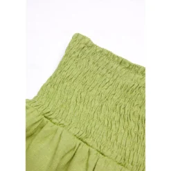 Women's Cotton Linen Pants Wide Leg Trousers Fashion Casual Lounge Full Length High Waist Baggy Micro-elastic Vacation Daily Apple Green Black White Dark Navy Autumn / Fall