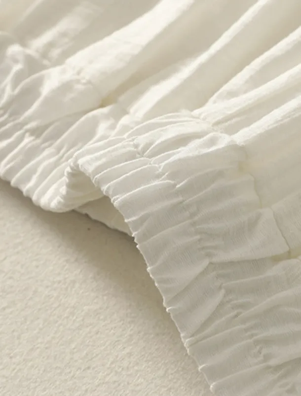 Women's Cotton Linen Pants Chinos Ethnic Style Basic Casual Full Length High Waist Floral Embroidered Pocket Elastic Waist Comfort Outdoor Micro-elastic Vacation Street Daily Khaki Beige Summer