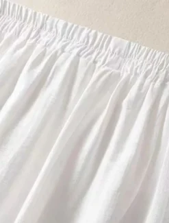 Women's Cotton Linen Pants Chinos Fashion Basic Ethnic Full Length Medium Waist Floral Embroidered Pocket Drawstring Comfort Outdoor Stretchy Vacation Street Causal Black White Coffee Summer Spring