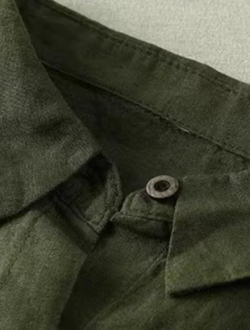 Women's Cotton Linen Shirts Solid Color Stylish Basic Casual Long Sleeve Shirt Collar Long Tops Daily Buttons White Army Green Khaki Summer Fall
