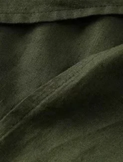 Women's Cotton Linen Shirts Solid Color Stylish Basic Casual Long Sleeve Shirt Collar Long Tops Daily Buttons White Army Green Khaki Summer Fall