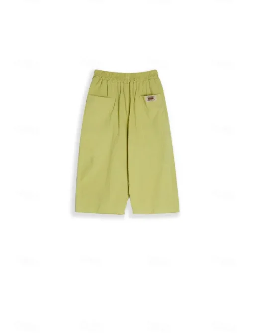 Women's Cotton Linen Shorts Linen-Inspired Pants Cotton Linen Pants Active Simple Casual Calf-Length High Waist Plain Pocket Comfy Breathability Soft Micro-elastic Vacation Weekend Black White Yellow