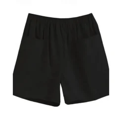 Women's Cotton Linen Shorts Shorts Casual Daily Short Plain Pocket Breathability Comfortable Inelastic Going out Weekend Black Red Green Khaki Summer Regular Fit