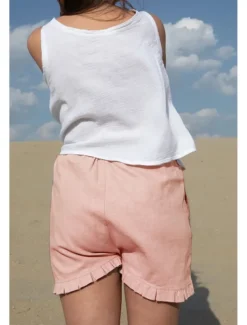 Women's Cotton Linen Shorts Shorts Slacks Casual Daily Casual Short Natural Plain Elastic Waist Comfy Comfortable Daily Wear Going out Wine Grey Black Pink Summer Regular Fit
