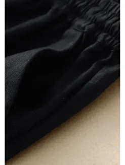 Women's Cotton Linen Shorts Shorts Slacks Streetwear Casual Short Natural Plain Pocket Elastic Drawstring Design Comfy Outdoor Comfortable Street Casual Daily Apricot Black Brown Summer Regular Fit