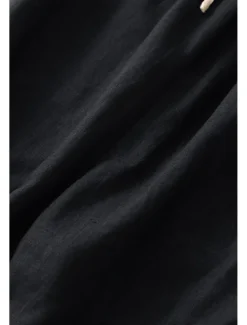 Women's Cotton Linen Shorts Shorts Slacks Streetwear Casual Short Natural Plain Pocket Elastic Drawstring Design Comfy Outdoor Comfortable Street Casual Daily Apricot Black Brown Summer Regular Fit