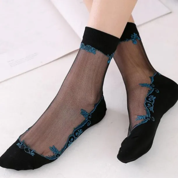 Women's Crew Socks Wedding Work Daily Flower Sexy Lolita 1 Pair