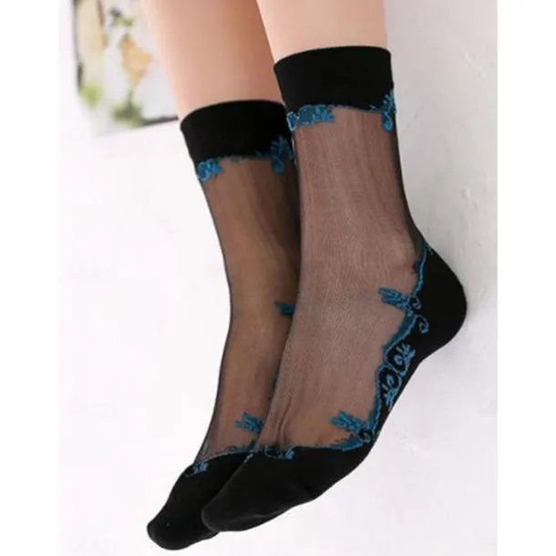 Women's Crew Socks Wedding Work Daily Flower Sexy Lolita 1 Pair