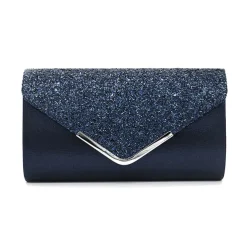 Women's Crossbody Bag Clutch Bags PU Leather for Evening Bridal Wedding Party with Chain Glitter Shine Fashion in Silver Black Pink