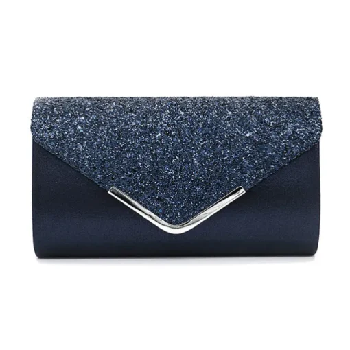 Women's Crossbody Bag Clutch Bags PU Leather for Evening Bridal Wedding Party with Chain Glitter Shine Fashion in Silver Black Pink