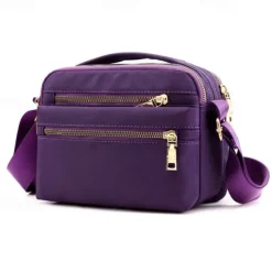 Women's Crossbody Bag Nylon Daily Solid Color Black Pink Blue