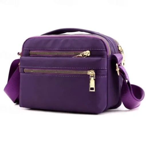 Women's Crossbody Bag Nylon Daily Solid Color Black Pink Blue