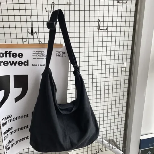 Women's Crossbody Bag Shoulder Bag Canvas Tote Bag Canvas Daily Holiday Zipper Large Capacity Waterproof Breathable Solid Color Balck White Red