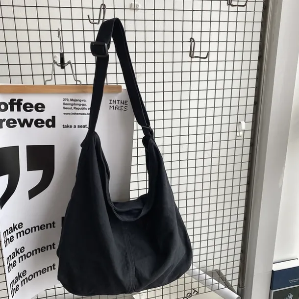 Women's Crossbody Bag Shoulder Bag Canvas Tote Bag Canvas Daily Holiday Zipper Large Capacity Waterproof Breathable Solid Color Balck White Red