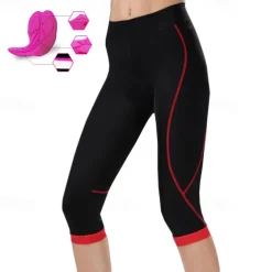 Women's Cycling 3/4 Tights Bike 3/4 Tights Mountain Bike MTB Road Bike Cycling Sports 3D Pad Breathable Quick Dry Moisture Wicking Pink Red Spandex Clothing Apparel Bike Wear