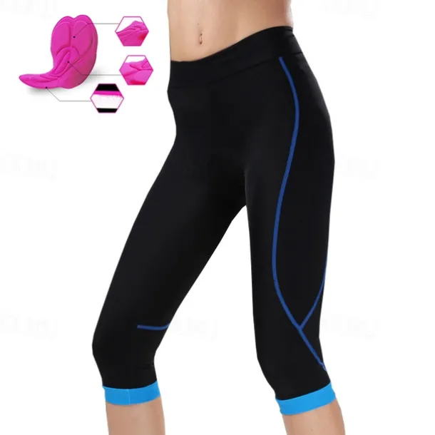 Women's Cycling 3/4 Tights Bike 3/4 Tights Mountain Bike MTB Road Bike Cycling Sports 3D Pad Breathable Quick Dry Moisture Wicking Pink Red Spandex Clothing Apparel Bike Wear