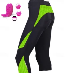 Women's Cycling 3/4 Tights Cycling Shorts Bike Shorts Bike 3/4 Tights Bottoms Mountain Bike MTB Road Bike Cycling Sports 3D Pad Breathable Quick Dry Moisture Wicking Yellow Pink Spandex Clothing
