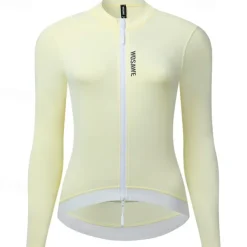 Women's Cycling Jacket Cycling Jersey Color Block Long Sleeve Bike Jersey Raincoat with 3 Rear Pockets Mountain Bike MTB Quick Dry Breathable Sports Yellow Blue Purple Clothing Apparel