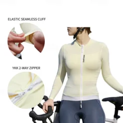 Women's Cycling Jacket Cycling Jersey Color Block Long Sleeve Bike Jersey Raincoat with 3 Rear Pockets Mountain Bike MTB Quick Dry Breathable Sports Yellow Blue Purple Clothing Apparel