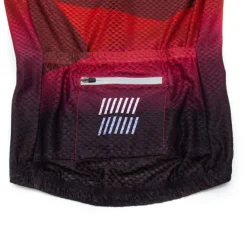 Women's Cycling Jersey Geometric Short Sleeve Bike Jersey Top with 3 Rear Pockets Mountain Bike MTB Road Bike Cycling Quick Dry Reflective Strips Back Pocket Moisture Wicking Sports Yellow Pink Red