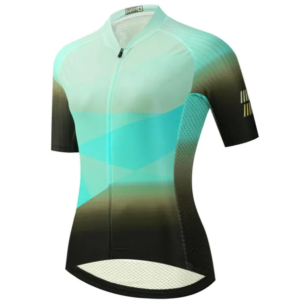 Women's Cycling Jersey Geometric Short Sleeve Bike Jersey Top with 3 Rear Pockets Mountain Bike MTB Road Bike Cycling Quick Dry Reflective Strips Back Pocket Moisture Wicking Sports Yellow Pink Red