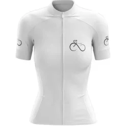 Women's Cycling Jersey Graphic Funny Short Sleeve Bike Jersey Top with 3 Rear Pockets Mountain Bike MTB Road Bike Cycling Quick Dry Reflective Strips Back Pocket Moisture Wicking Sports Black White
