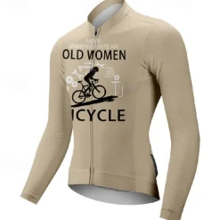 Women's Cycling Jersey Graphic Letter & Number Long Sleeve Bike Tee Tshirt Jersey with 3 Rear Pockets Mountain Bike MTB Quick Dry Anatomic Design Wicking Breathable Sports Wine Red Black White