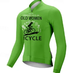 Women's Cycling Jersey Graphic Letter & Number Long Sleeve Bike Tee Tshirt Jersey with 3 Rear Pockets Mountain Bike MTB Quick Dry Anatomic Design Wicking Breathable Sports Wine Red Black White