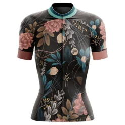 Women's Cycling Jersey Graphic Floral Botanical Funny Short Sleeve Bike Jersey Top with 3 Rear Pockets Mountain Bike MTB Road Bike Cycling Fast Dry Soft Back Pocket Comfortable Sports Black Yellow