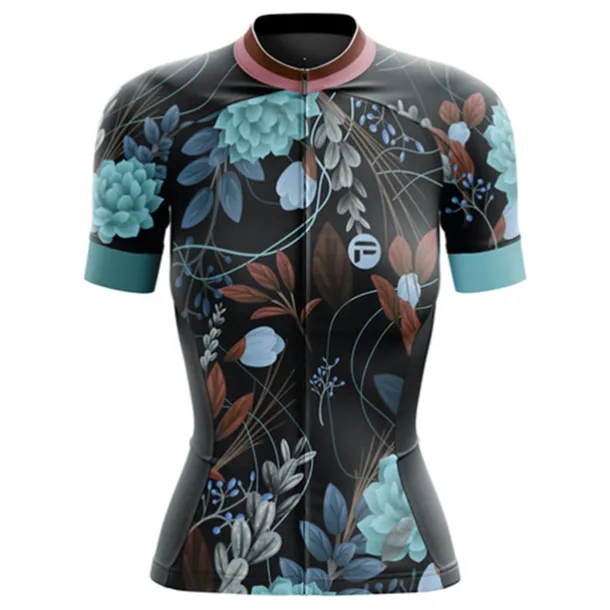 Women's Cycling Jersey Graphic Floral Botanical Funny Short Sleeve Bike Jersey Top with 3 Rear Pockets Mountain Bike MTB Road Bike Cycling Fast Dry Soft Back Pocket Comfortable Sports Black Yellow