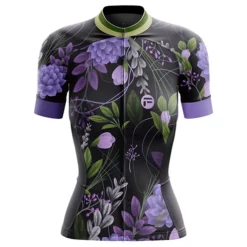 Women's Cycling Jersey Graphic Floral Botanical Funny Short Sleeve Bike Jersey Top with 3 Rear Pockets Mountain Bike MTB Road Bike Cycling Fast Dry Soft Back Pocket Comfortable Sports Black Yellow