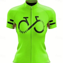 Women's Cycling Jersey Graphic Funny Short Sleeve Bike Jersey Top with 3 Rear Pockets Mountain Bike MTB Road Bike Cycling Quick Dry Reflective Strips Back Pocket Moisture Wicking Sports Black White