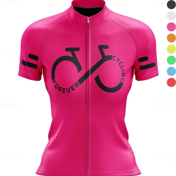 Women's Cycling Jersey Graphic Funny Short Sleeve Bike Jersey Top with 3 Rear Pockets Mountain Bike MTB Road Bike Cycling Quick Dry Reflective Strips Back Pocket Moisture Wicking Sports Black White