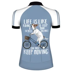 Women's Cycling Jersey Graphic Funny Short Sleeve Bike Jersey Top with 3 Rear Pockets Mountain Bike MTB Road Bike Cycling Quick Dry Reflective Strips Back Pocket Moisture Wicking Sports White+Pink