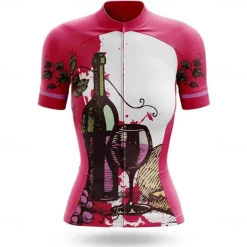 Women's Cycling Jersey Graphic Short Sleeve Bike Jersey Top with 3 Rear Pockets Mountain Bike MTB Road Bike Cycling Quick Dry Reflective Strips Back Pocket Moisture Wicking Sports Blue Sky Blue Green