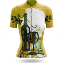 Women's Cycling Jersey Graphic Short Sleeve Bike Jersey Top with 3 Rear Pockets Mountain Bike MTB Road Bike Cycling Quick Dry Reflective Strips Back Pocket Moisture Wicking Sports Blue Sky Blue Green