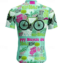 Women's Cycling Jersey Letter & Number Short Sleeve Bike Tee Tshirt Jersey Top with 3 Rear Pockets Mountain Bike MTB Quick Dry Breathable Sports White Yellow Green Clothing Apparel