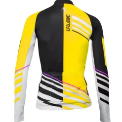 Women's Cycling Jersey Patterned Character Long Sleeve Bike Jersey Top with 3 Rear Pockets Mountain Bike MTB Road Bike Cycling Seamless 3D Pad Quick Dry Anatomic Design Sports Yellow Pink Red
