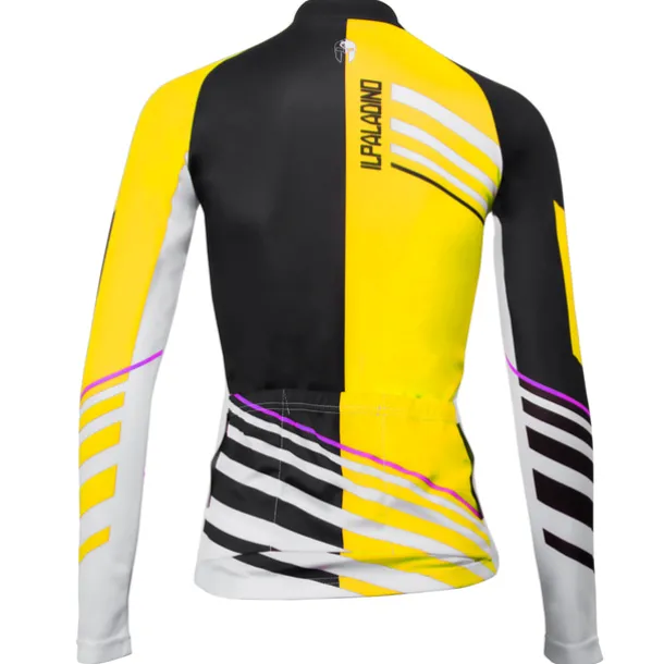 Women's Cycling Jersey Patterned Character Long Sleeve Bike Jersey Top with 3 Rear Pockets Mountain Bike MTB Road Bike Cycling Seamless 3D Pad Quick Dry Anatomic Design Sports Yellow Pink Red
