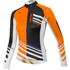 Women's Cycling Jersey Patterned Character Long Sleeve Bike Jersey Top with 3 Rear Pockets Mountain Bike MTB Road Bike Cycling Seamless 3D Pad Quick Dry Anatomic Design Sports Yellow Pink Red