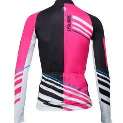 Women's Cycling Jersey Patterned Character Long Sleeve Bike Jersey Top with 3 Rear Pockets Mountain Bike MTB Road Bike Cycling Seamless 3D Pad Quick Dry Anatomic Design Sports Yellow Pink Red