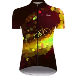 Women's Cycling Jersey Polka Dot Gradient Patterned Short Sleeve Bike Jersey Top with 3 Rear Pockets Mountain Bike MTB Road Bike Cycling Cycling Quick Dry Ultraviolet Resistant Reflective Strips