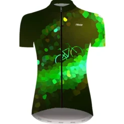Women's Cycling Jersey Polka Dot Gradient Patterned Short Sleeve Bike Jersey Top with 3 Rear Pockets Mountain Bike MTB Road Bike Cycling Cycling Quick Dry Ultraviolet Resistant Reflective Strips